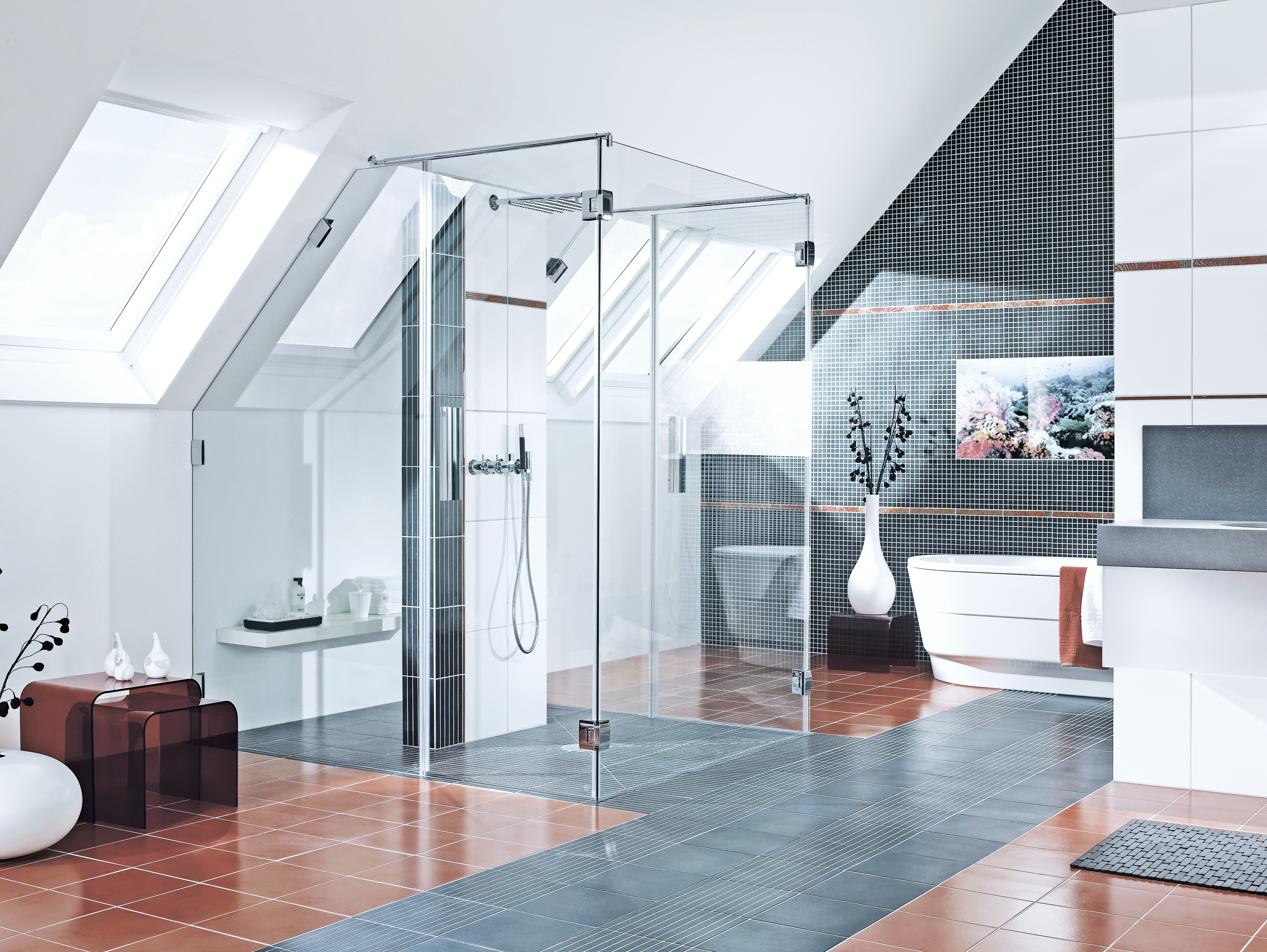 Duschbås från Vetro i offentlig miljö